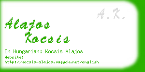 alajos kocsis business card